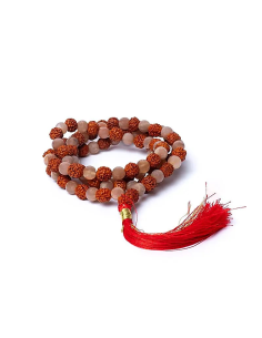 MALA LUNE/RUDRAKSHA 6MM AA